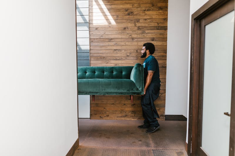 Furniture wrapped and prepared for long-term self storage