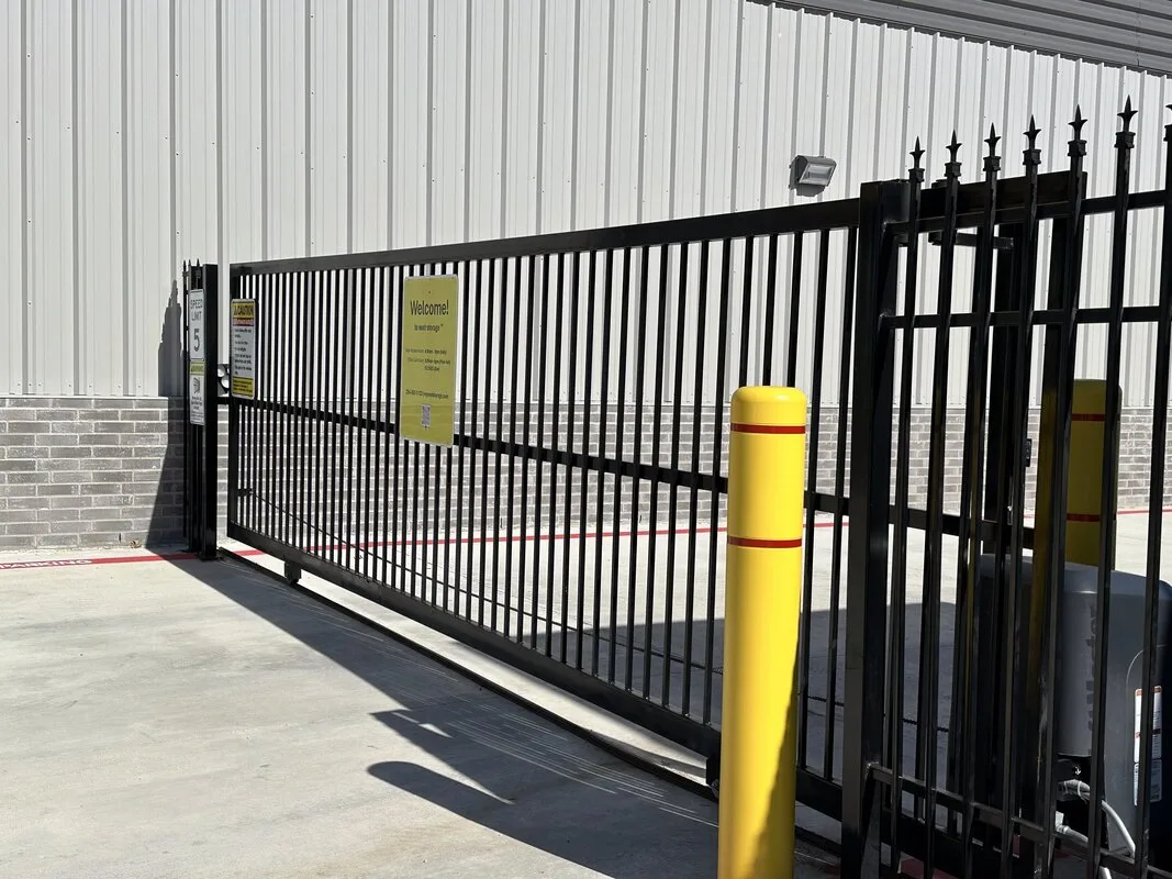 Secure gated entrance with keypad access at Next Storage self storage Killeen TX